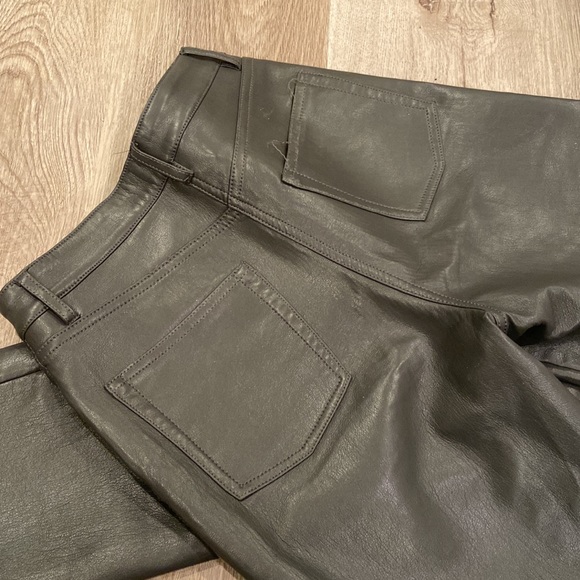 Aritzia Babaton Grey Melina Faux Leather Pants - Picture 5 of 6